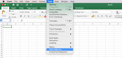 for mac with excel 2011 is excel toolpak available